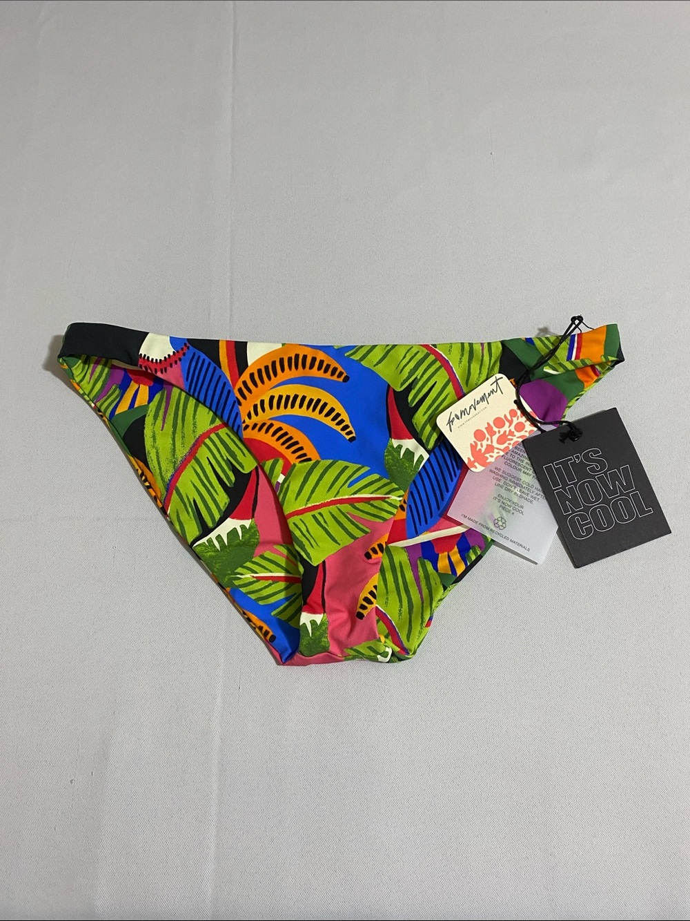 IT'S NOW COOL by Free People Tropical Leaf Print Bikini Bottom Size M